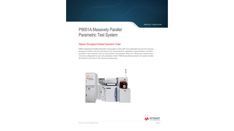 P9001A Massively Parallel Parametric Test System